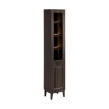 Dulap inalt Dorothy Ristretto, MDF, PAL melaminat, stejar ristretto, 2 usi, H.205 cm, DOROTHY RISTRETTO 80-40-2D