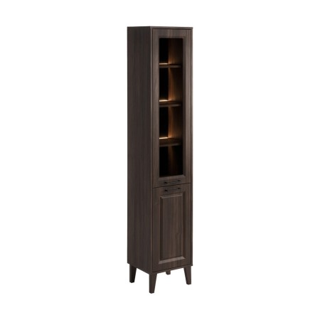 Dulap inalt Dorothy Ristretto, MDF, PAL melaminat, stejar ristretto, 2 usi, H.205 cm, DOROTHY RISTRETTO 80-40-2D