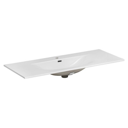 Lavoar cu o singura Sky, ceramica, alb lucios, L.120 cm, SKY 120/DP-8099