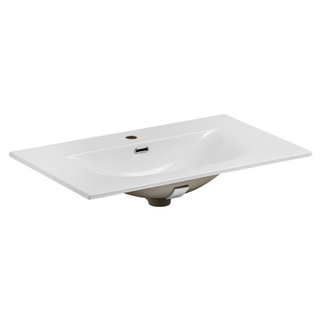 Lavoar baie Comad Sky 80, ceramica, alb lucios, L.80 cm, SKY 80/DP-8099