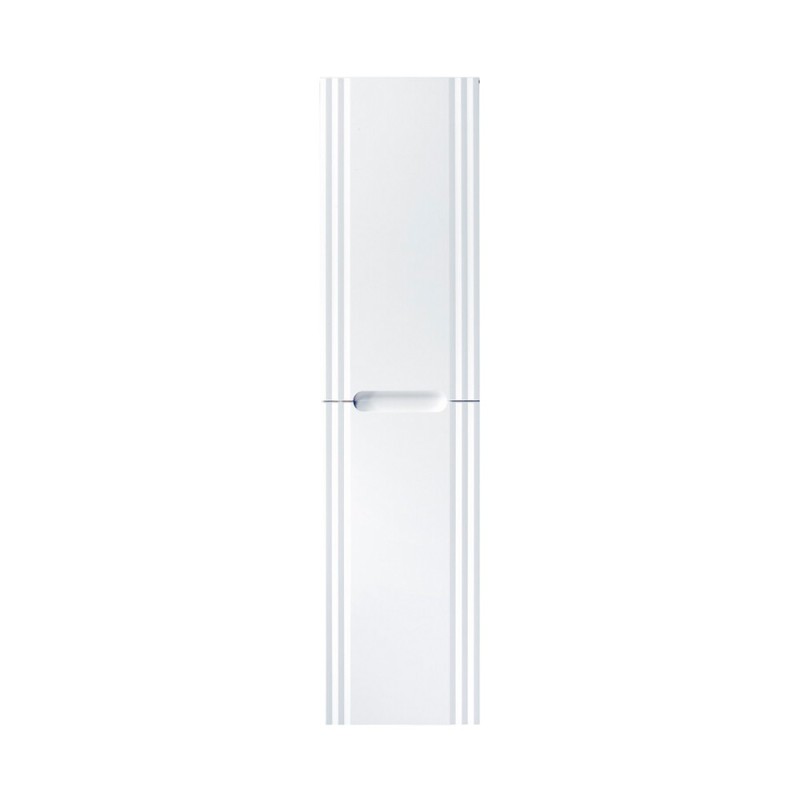 Dulap inalt Fiji White, MDF, PAL melaminat, alb, 2 usi, H.166 cm, FIJI WHITE 80-01-D-2D