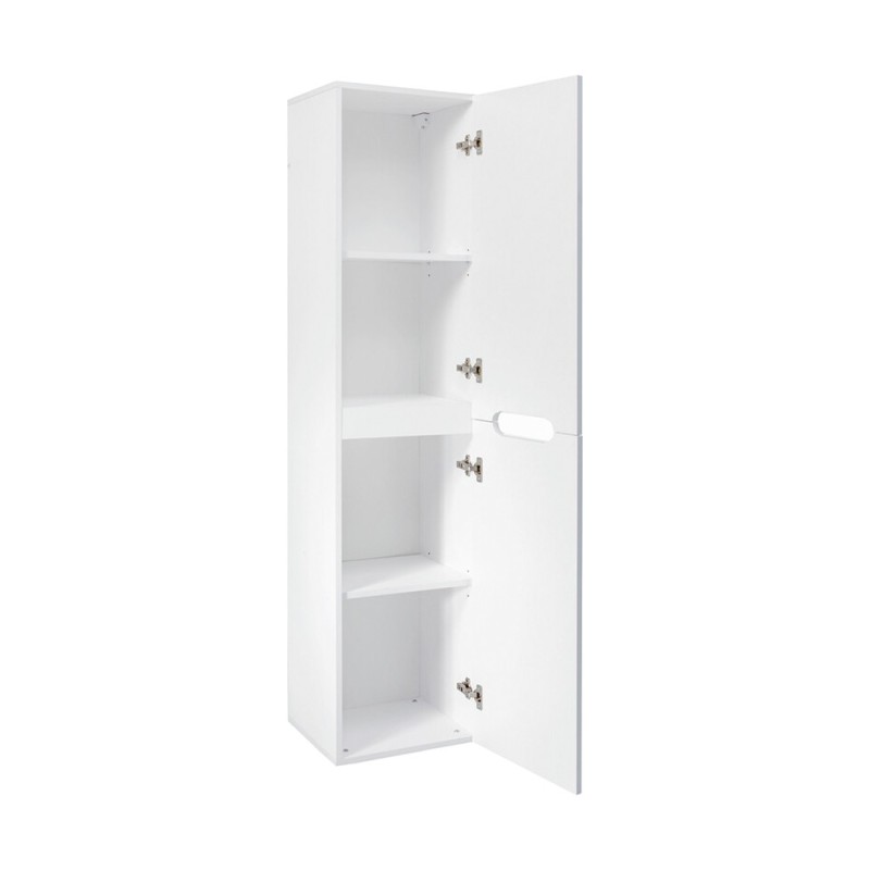 Dulap inalt Fiji White, MDF, PAL melaminat, alb, 2 usi, H.166 cm, FIJI WHITE 80-01-D-2D