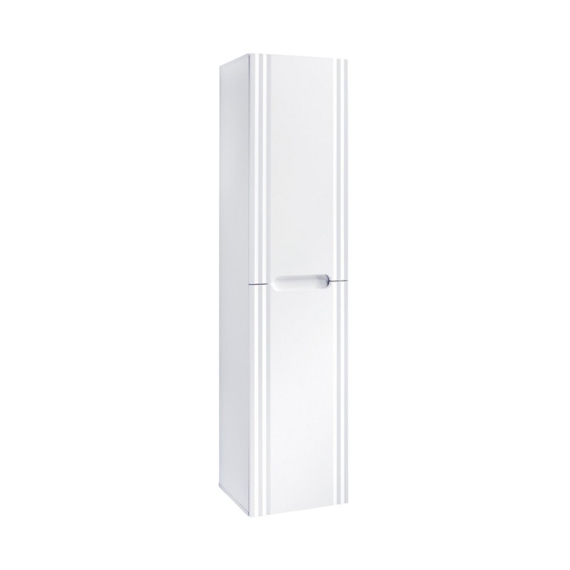 Dulap inalt Fiji White, MDF, PAL melaminat, alb, 2 usi, H.166 cm, FIJI WHITE 80-01-D-2D