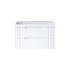 Dulap lavoar Fiji White, MDF, PAL melaminat, alb, 2 sertare, L.100 cm, FIJI WHITE 82-100-D-2S