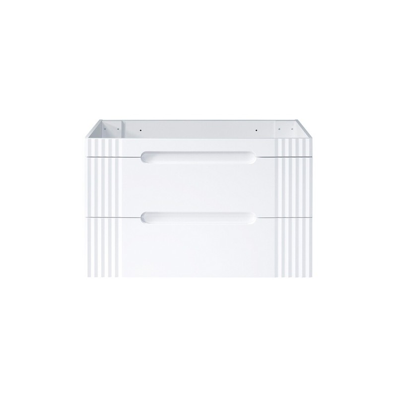 Dulap lavoar Fiji White, MDF, PAL melaminat, alb, 2 sertare, L.100 cm, FIJI WHITE 82-100-D-2S