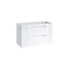 Dulap lavoar Fiji White, MDF, PAL melaminat, alb, 2 sertare, L.100 cm, FIJI WHITE 82-100-D-2S