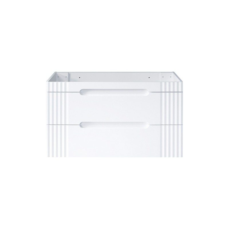 Dulap lavoar Fiji White, MDF, PAL melaminat, alb, 2 sertare, L.120 cm, FIJI WHITE 82-120-D-2S