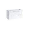 Dulap lavoar Fiji White, MDF, PAL melaminat, alb, 2 sertare, L.120 cm, FIJI WHITE 82-120-D-2S