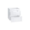 Dulap lavoar Fiji White, MDF, PAL melaminat, alb, 2 sertare, L.60 cm, FIJI WHITE 82-60-D-2S