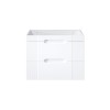 Dulap lavoar Fiji White, MDF, PAL melaminat, alb, 2 sertare, L.80 cm, FIJI WHITE 82-80-D-2S
