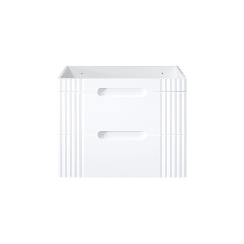 Dulap lavoar Fiji White, MDF, PAL melaminat, alb, 2 sertare, L.80 cm, FIJI WHITE 82-80-D-2S