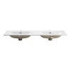 Lavoar baie cu doua cuve Comad Fly, ceramica, alb lucios, L.121 cm, FLY 120D DP ( E-8073-120D )