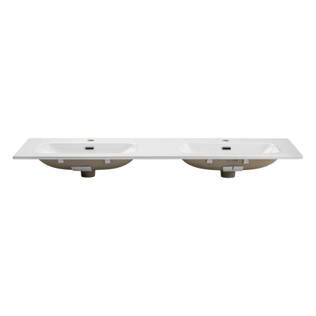 Lavoar cu 2 cuve Fly, ceramica, alb lucios, L.140 cm, FLY 140D DP ( E-8073-140D )