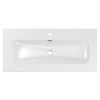 Lavoar cu o singura cuva Fly, ceramica, alb lucios, L.100 cm, FLY WHITE GLOSS UM 100-46 DP ( E-8073-100 )
