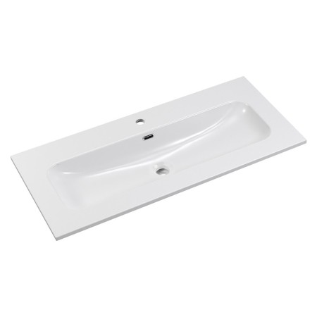 Lavoar cu o singura cuva Fly, ceramica, alb lucios, L.100 cm, FLY WHITE GLOSS UM 100-46 DP ( E-8073-100 )