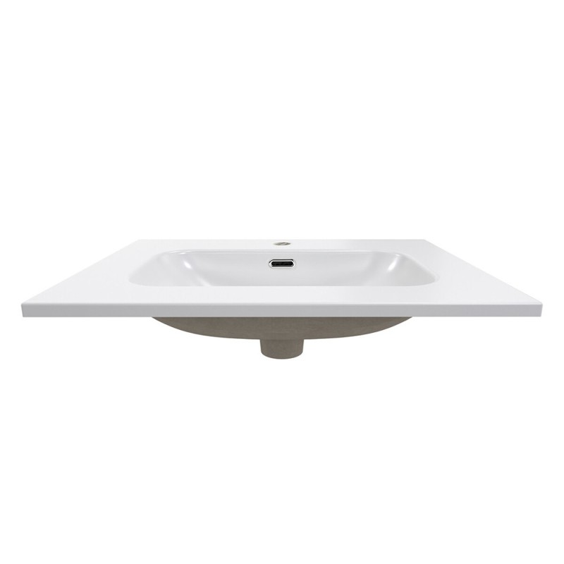 Lavoar baie Comad Fly, ceramica, alb lucios, L.60 cm, FLY WHITE GLOSS UM 60-46 DP ( E-8073-60 )