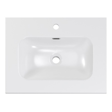 Lavoar baie Comad Fly, ceramica, alb lucios, L.60 cm, FLY WHITE GLOSS UM 60-46 DP ( E-8073-60 )