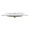 Lavoar baie Comad Fly, ceramica, alb lucios, L.80 cm, FLY WHITE GLOSS UM 80-46 DP ( E-8073-80 )