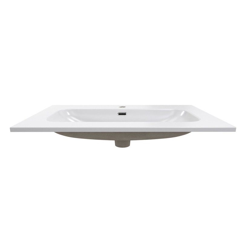 Lavoar baie Comad Fly, ceramica, alb lucios, L.80 cm, FLY WHITE GLOSS UM 80-46 DP ( E-8073-80 )
