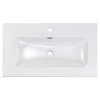 Lavoar baie Comad Fly, ceramica, alb lucios, L.80 cm, FLY WHITE GLOSS UM 80-46 DP ( E-8073-80 )