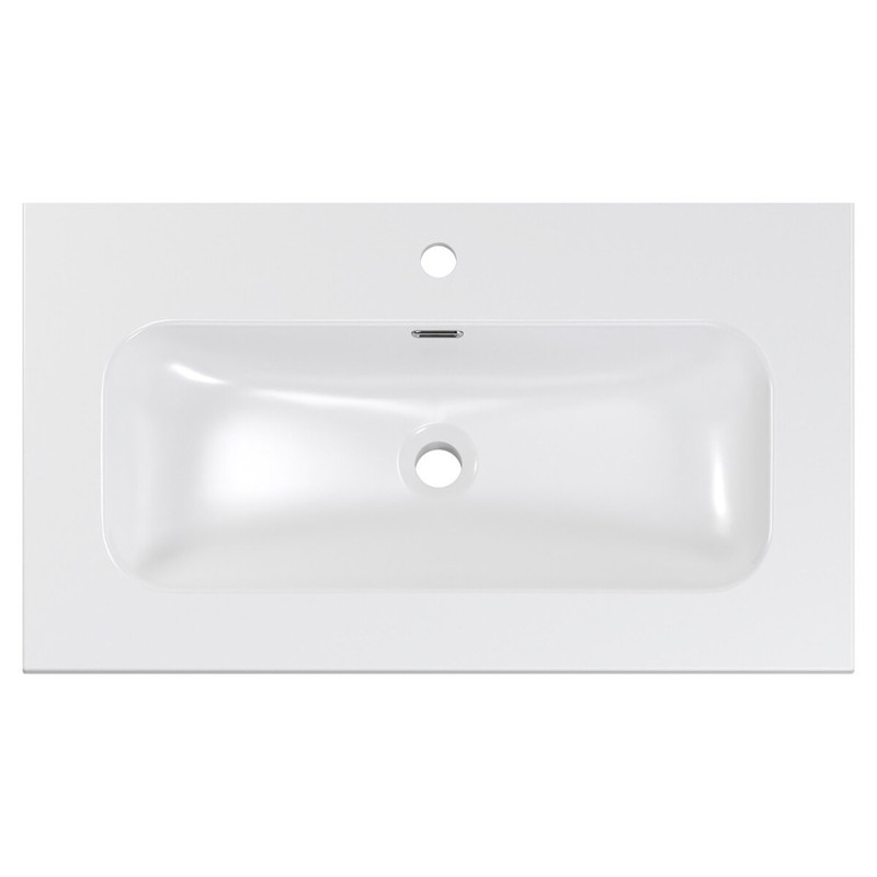 Lavoar baie Comad Fly, ceramica, alb lucios, L.80 cm, FLY WHITE GLOSS UM 80-46 DP ( E-8073-80 )