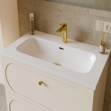 Lavoar baie Comad Fly, ceramica, alb lucios, L.80 cm, FLY WHITE GLOSS UM 80-46 DP ( E-8073-80 )
