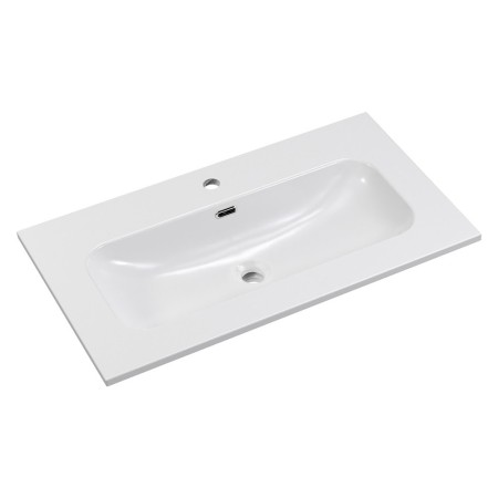 Lavoar baie Comad Fly, ceramica, alb lucios, L.80 cm, FLY WHITE GLOSS UM 80-46 DP ( E-8073-80 )