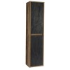 Dulap inalt Hampton, MDF, PAL melaminat, stejar, gri inchis, 2 usi, H.170 cm, HAMPTON CONCRETE 800-01 FSC