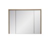 Dulap cu oglinda Hampton, MDF, PAL melaminat, stejar, 3 usi, L.100 cm, HAMPTON CONCRETE 84-100 FSC