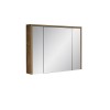 Dulap cu oglinda Hampton, MDF, PAL melaminat, stejar, 3 usi, L.100 cm, HAMPTON CONCRETE 84-100 FSC