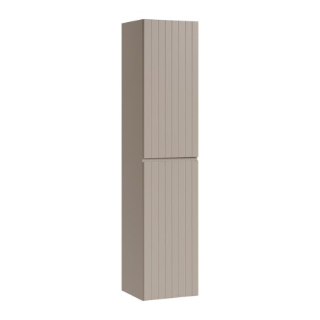 Dulap inalt Iconic Cashmere, MDF, PAL melaminat, cashmir mat, 2 usi, H.160 cm, ICONIC CASHMERE 80-01-D-2D