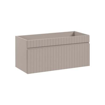 Dulap lavoar Iconic Cashmere, MDF, PAL melaminat, cashmir mat, 1 sertar, L.100 cm, ICONIC CASHMERE 82-100-D-1S