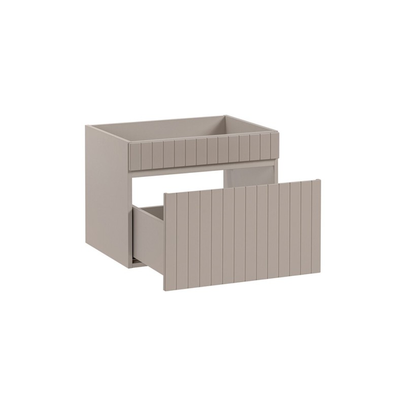 Dulap lavoar Iconic Cashmere, MDF, PAL melaminat, cashmir mat, 1 sertar, L.60 cm, ICONIC CASHMERE 82-60-D-1S