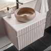 Dulap lavoar Iconic Cashmere, MDF, PAL melaminat, cashmir mat, 1 sertar, L.60 cm, ICONIC CASHMERE 82-60-D-1S