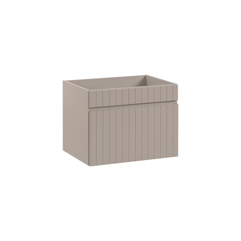 Dulap lavoar Iconic Cashmere, MDF, PAL melaminat, cashmir mat, 1 sertar, L.60 cm, ICONIC CASHMERE 82-60-D-1S