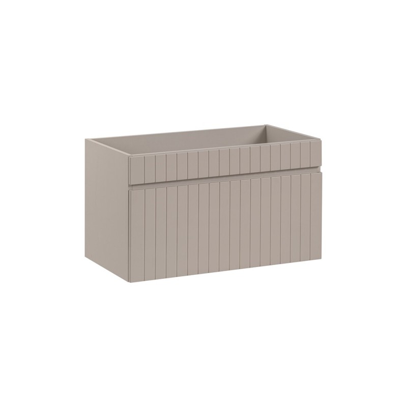 Dulap lavoar Iconic Cashmere, MDF, PAL melaminat, cashmir mat, 1 sertar, L.80 cm, ICONIC CASHMERE 82-80-D-1S