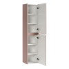 Dulap inalt Iconic Rose, MDF, folie PVC, roz antic, 2 usi, H.160 cm, ICONIC ROSE 80-01-E-2D