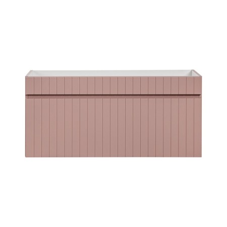 Dulap lavoar Iconic Rose, MDF, folie PVC, roz antic, 1 sertar, L.100 cm, ICONIC ROSE 82-100-E-1S