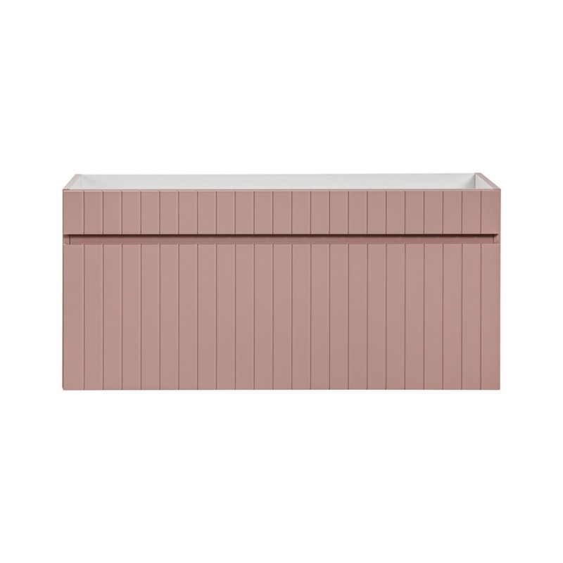 Dulap lavoar Iconic Rose, MDF, folie PVC, roz antic, 1 sertar, L.100 cm, ICONIC ROSE 82-100-E-1S