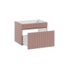 Dulap lavoar Iconic Rose, MDF, folie PVC, roz antic, 1 sertar, L.60 cm, ICONIC ROSE 82-60-E-1S