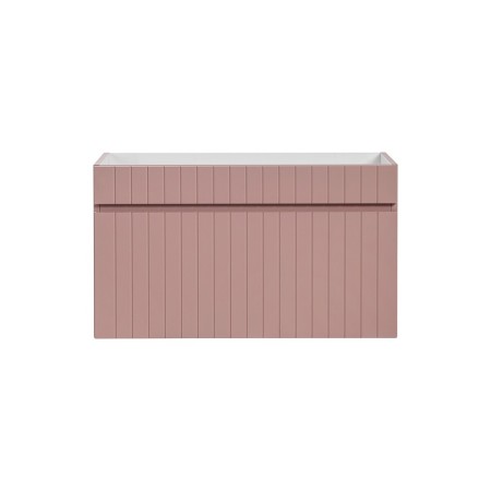 Dulap lavoar Iconic Rose, MDF, folie PVC, roz antic, 1 sertar, L.80 cm, ICONIC ROSE 82-80-E-1S