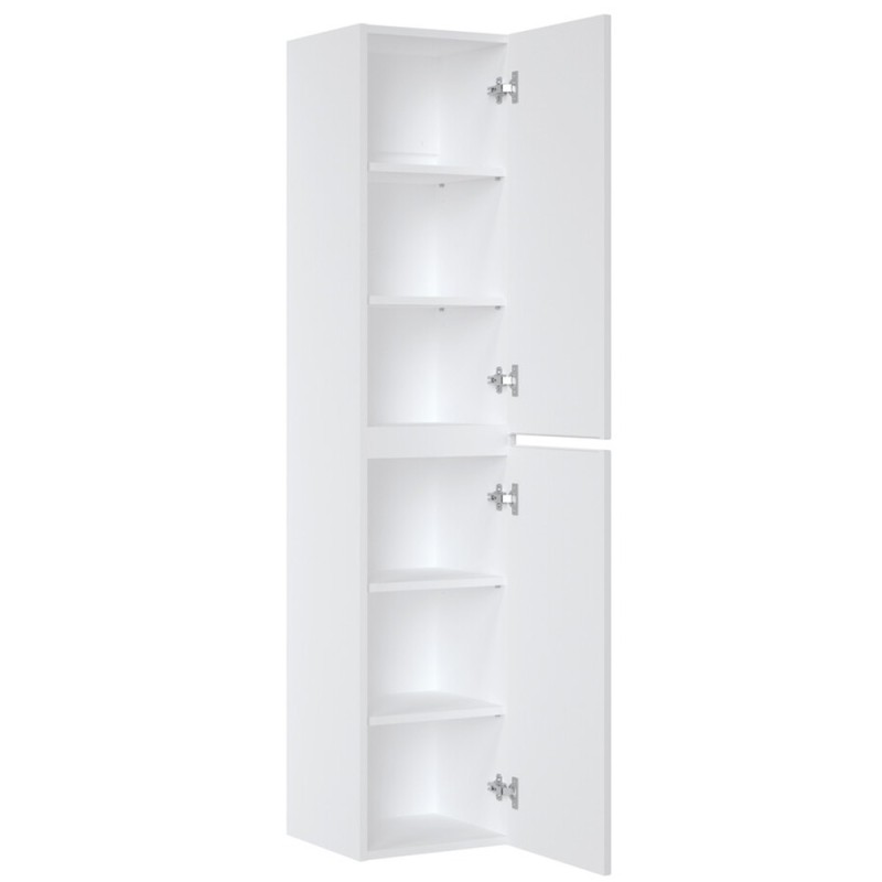 Dulap inalt Iconic White, MDF, PAL melaminat, alb, 2 usi, H.160 cm, ICONIC WHITE 80-01-D-2D