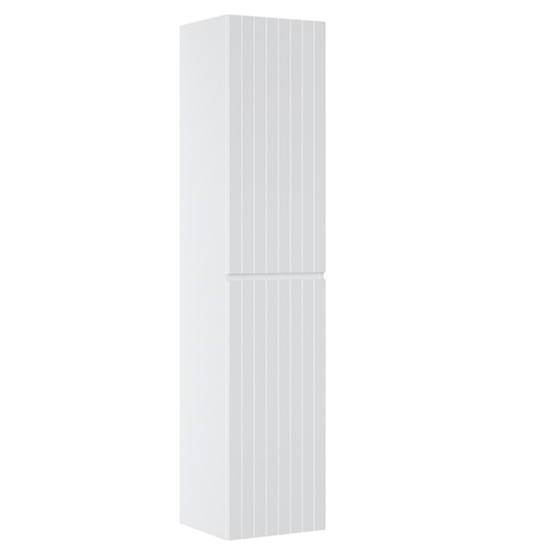 Dulap inalt Iconic White, MDF, PAL melaminat, alb, 2 usi, H.160 cm, ICONIC WHITE 80-01-D-2D