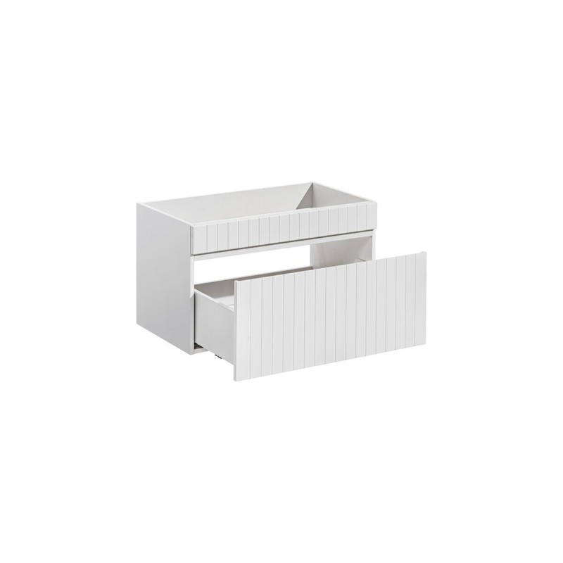 Dulap lavoar Iconic White, MDF, PAL melaminat, alb, 1 sertar, L.80 cm, ICONIC WHITE 82-80-D-1S