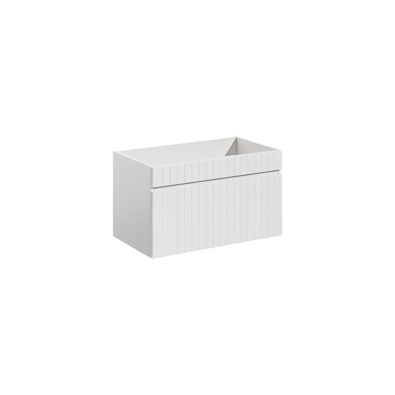 Dulap lavoar Iconic White, MDF, PAL melaminat, alb, 1 sertar, L.80 cm, ICONIC WHITE 82-80-D-1S