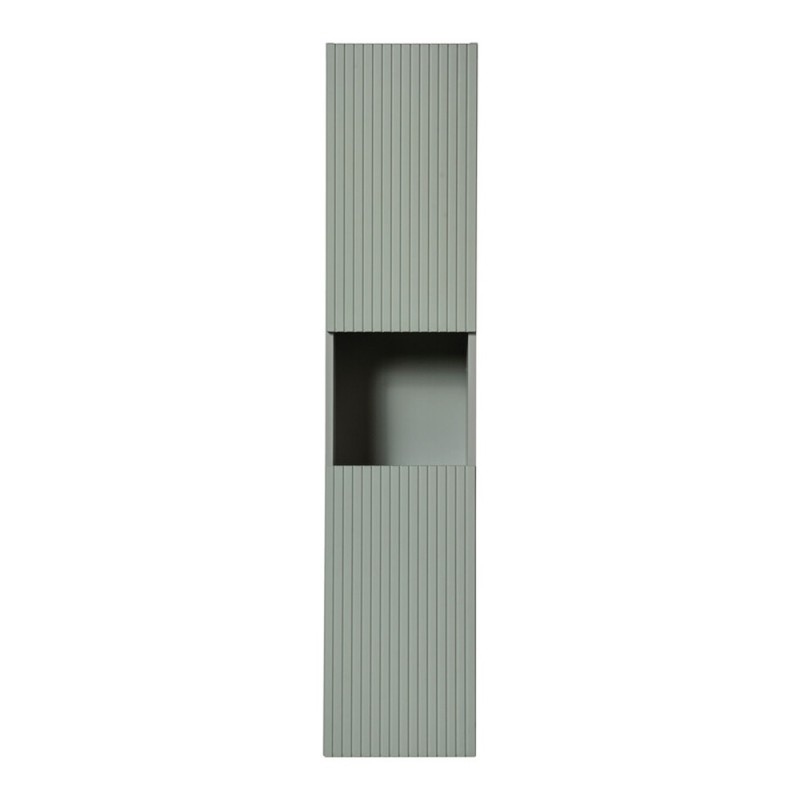 Dulap inalt Line Reed Green, MDF, PAL melaminat, verde, 2 usi, H.140 cm, LINE REED GREEN D 80-03-2D