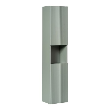 Dulap inalt Line Reed Green, MDF, PAL melaminat, verde, 2 usi, H.140 cm, LINE REED GREEN D 80-03-2D