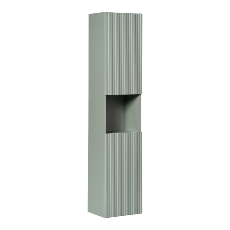 Dulap inalt Line Reed Green, MDF, PAL melaminat, verde, 2 usi, H.140 cm, LINE REED GREEN D 80-03-2D
