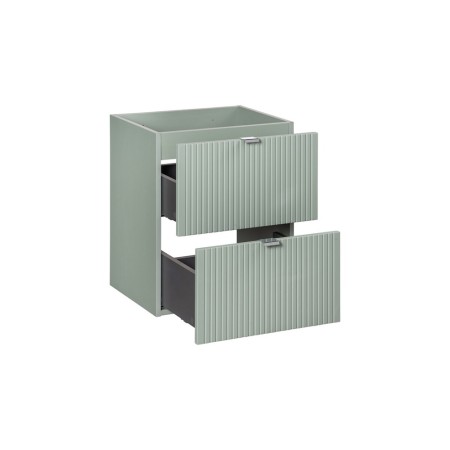 Dulap lavoar Line Reed Green, MDF, PAL melaminat, verde, 2 sertare, L.50 cm, LINE REED GREEN D 82-50-2S