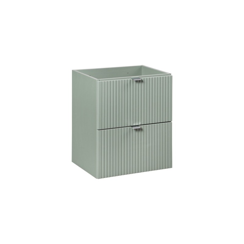 Dulap lavoar Line Reed Green, MDF, PAL melaminat, verde, 2 sertare, L.50 cm, LINE REED GREEN D 82-50-2S